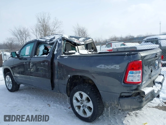 2019 Ram 1500 Big Horn/Lone Star with VIN 1C6RRFFG3KN674435, listed as a IAAI auction lot 41618523 with 89,983 mi miles. Bid and sale history available at carsss.com. Image 14.