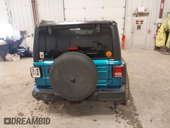 2019 Jeep Wrangler Unlimited Sport Altitude with VIN 1C4HJXDG0KW617379, listed as a IAAI auction lot 42005517 with 91,296 mi miles and . Bid and sale history available at DreamBid. Image 16.