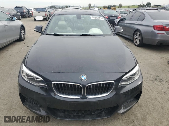 2016 BMW 2 Series 228i with VIN WBA1F9C57GV544925, listed as a Copart auction lot 44940625 with 54,982 mi miles and Salvage Title. Bid and sale history available at DreamBid. Image 5.