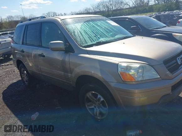2003 Honda Pilot EX with VIN 2HKYF18453H580075, listed as a IAAI auction lot 41897635 with 1 mi miles. Bid and sale history available at carsss.com. Image 1.