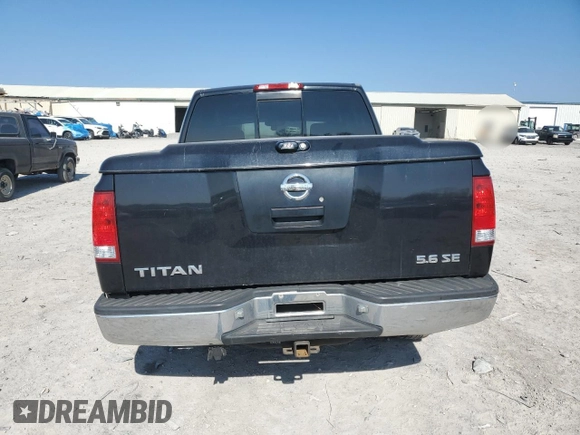 2004 Nissan Titan SE with VIN 1N6AA07A44N550324, listed as a Copart auction lot 48570595 with 206,330 mi miles and Salvage title. Bid and sale history available at DreamBid. Image 6.