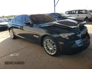 2013 BMW 7 Series 740i with VIN WBAYA6C57DC994965, listed as a Copart auction lot 81635414 with 110,698 mi miles and Salvage Title. Bid and sale history available at carsss.com. Image 4.
