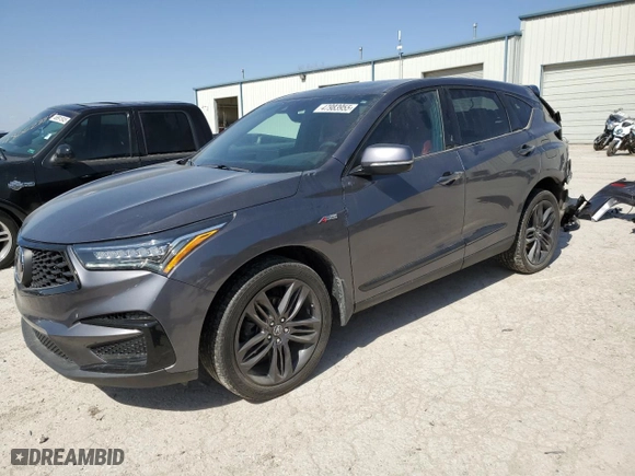 2021 Acura RDX w/A-Spec Package with VIN 5J8TC2H65ML020789, listed as a Copart auction lot 47983955 with 73,582 mi miles and Salvage Title. Bid and sale history available at carsss.com. Image 1.