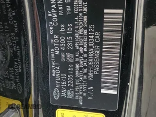 2010 Hyundai Genesis Coupe Grand Touring with VIN KMHHU6KH8AU034125, listed as a Copart auction lot 56064075 with 100,466 mi miles and Salvage title. Bid and sale history available at DreamBid. Image 12.