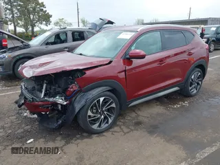 2019 Hyundai Tucson SEL with VIN KM8J33ALXKU855608, listed as a IAAI auction lot 41906199 with 52,741 mi miles. Bid and sale history available at carsss.com. Image 18.
