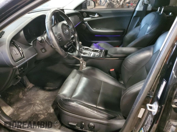 2018 Kia Stinger Premium with VIN KNAE25LA0J6024179, listed as a Copart auction lot 45175454 with 53,461 mi miles and Non Repairable. Bid and sale history available at DreamBid. Image 7.