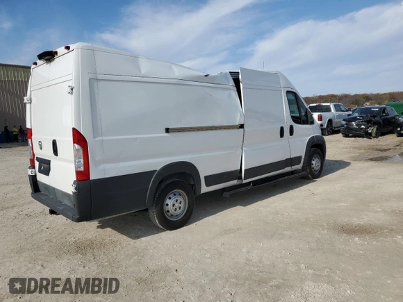 2018 Ram ProMaster Cargo with VIN 3C6URVJG7JE101374, listed as a Copart auction lot 64867084 with 88,159 mi miles and Salvage Title. Bid and sale history available at carsss.com. Image 3.