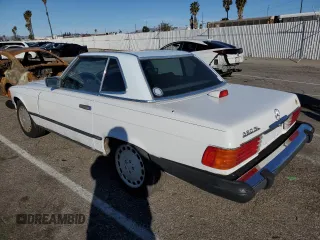 1987 Mercedes-Benz 560 SL with VIN WDBBA48D0HA067593, listed as a Copart auction lot 46535045 with 72,204 mi miles and Clean Title. Bid and sale history available at DreamBid. Image 2.