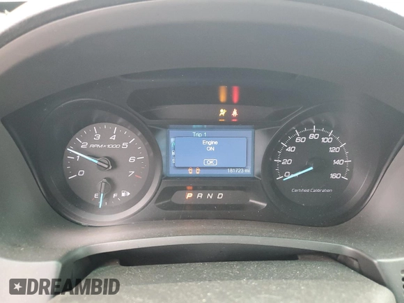 2015 Ford Utility Police Interceptor with VIN 1FM5K8AR7FGB32387, listed as a Copart auction lot 80270504 with 181,723 mi miles and Salvage Title. Bid and sale history available at carsss.com. Image 9.