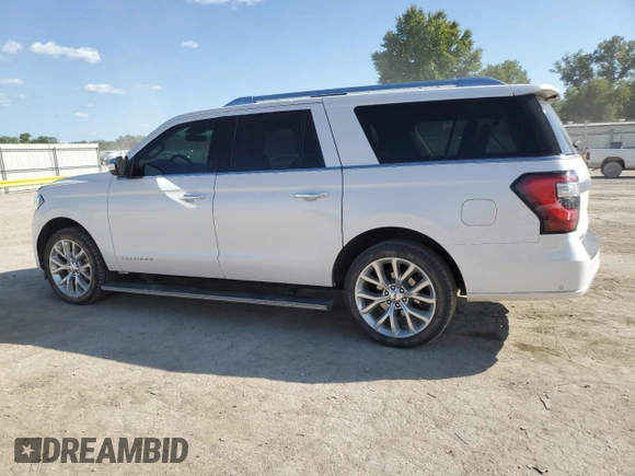 2018 Ford Expedition Max Platinum with VIN 1FMJK1MT9JEA71058, listed as a Copart auction lot 71817434 with 144,713 mi miles and Salvage title. Bid and sale history available at DreamBid. Image 2.