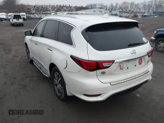 2018 Infiniti QX60 with VIN 5N1DL0MM8JC504233, listed as a IAAI auction lot 41474743 with 111,555 mi miles. Bid and sale history available at carsss.com. Image 3.