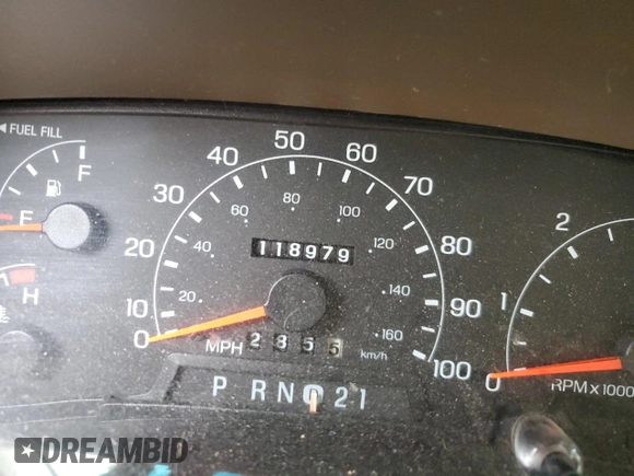 2000 Ford Excursion Limited with VIN 1FMNU43S4YEB85419, listed as a Copart auction lot 46796535 with 118,979 mi miles and Salvage title. Bid and sale history available at DreamBid. Image 9.