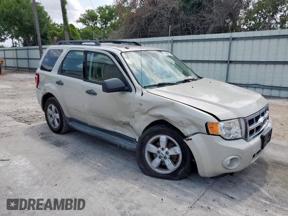 2008 Ford Escape XLT с VIN 1FMCU03118KA67434, выставлен на аукционе Copart как лот 58444095 с пробегом 61 803 миль миль и Списание • Salvage title. История ставок и продаж доступна на DreamBid. Изображение 4.