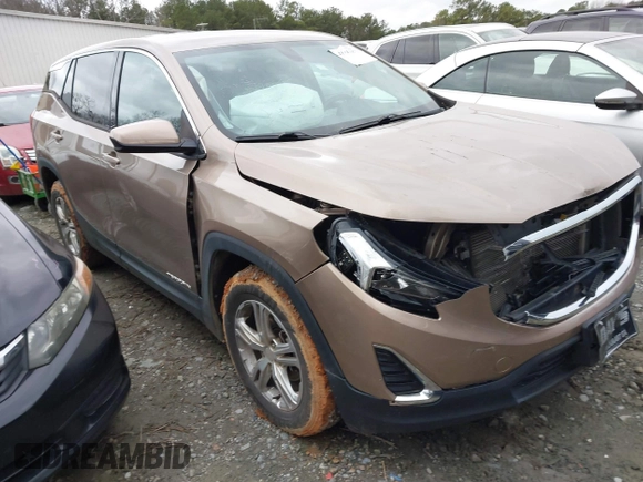 2018 GMC Terrain SLE with VIN 3GKALMEV0JL341267, listed as a IAAI auction lot 41717276 with 118,159 mi miles and . Bid and sale history available at carsss.com. Image 1.