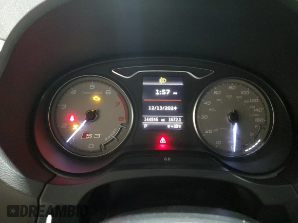 2015 Audi S3 2.0T Premium Plus with VIN WAUBFGFF6F1115875, listed as a Copart auction lot 84928384 with 144,846 mi miles and Salvage Title. Bid and sale history available at carsss.com. Image 9.