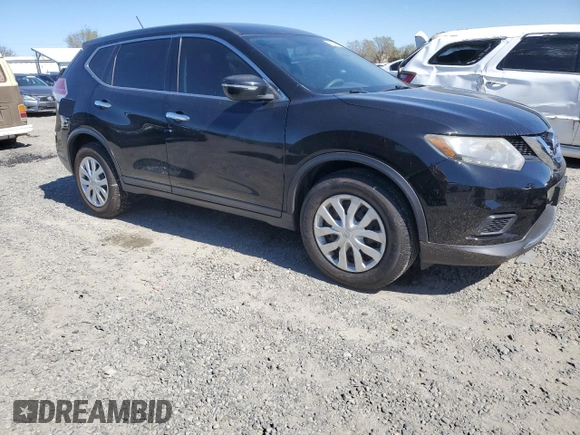 2015 Nissan Rogue S with VIN KNMAT2MT7FP578544, listed as a Copart auction lot 48257265 with 209,632 mi miles and Salvage Title. Bid and sale history available at DreamBid. Image 4.