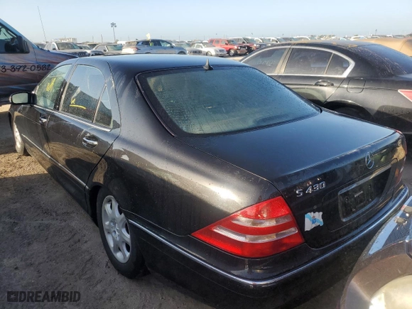 2000 Mercedes-Benz S-Class with VIN WDBNG70J5YA059570, listed as a Copart auction lot 77141024 with NaN miles and Non Repairable. Bid and sale history available at carsss.com. Image 6.
