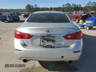 2014 Infiniti Q50 Premium with VIN JN1BV7AP8EM689674, listed as a Copart auction lot 49543755 with 158,499 mi miles and Salvage Title. Bid and sale history available at carsss.com. Image 6.