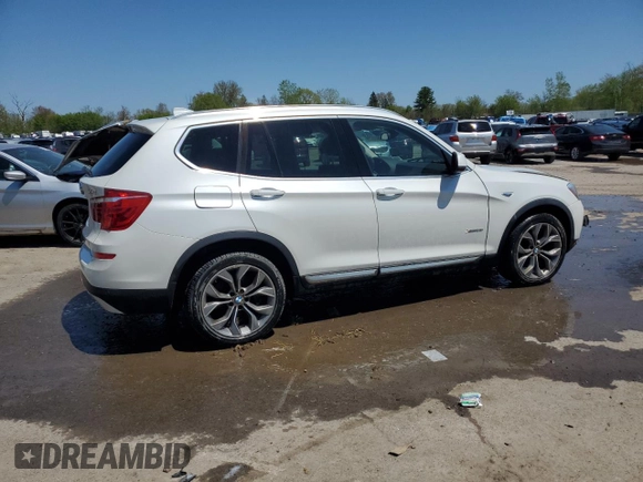 2015 BMW X3 xDrive28i z VIN 5UXWX9C56F0D49076, wystawiony jako Copart lot #56035035 z przebiegiem 82 176 mil mil oraz Szkody całkowita. Historia ofert i sprzedaży dostępna na DreamBid. Obrazek 3.