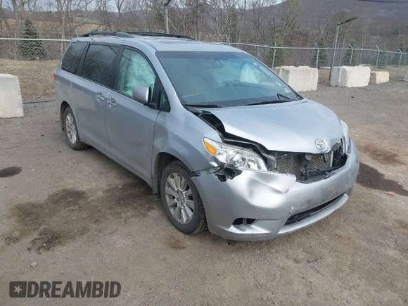 2015 Toyota Sienna Limited with VIN 5TDDK3DC6FS111465, listed as a IAAI auction lot 41698574 with 195,553 mi miles and . Bid and sale history available at DreamBid. Image 1.