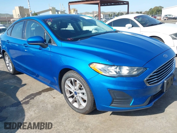 2020 Ford Fusion SE with VIN 3FA6P0HD6LR128539, listed as a IAAI auction lot 42169181 with 52,214 mi miles. Bid and sale history available at carsss.com. Image 1.