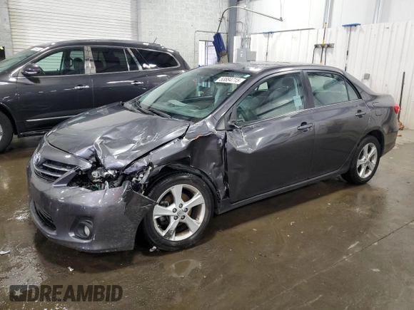 2013 Toyota Corolla L with VIN 5YFBU4EE7DP211250, listed as a Copart auction lot 53884715 with 70,723 mi miles and Salvage Title. Bid and sale history available at DreamBid. Image 1.