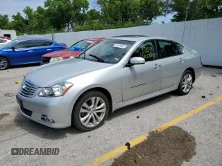 2008 Infiniti M with VIN JNKAY01F98M656586, listed as a Copart auction lot 62480865 with Not provided miles and Salvage title. Bid and sale history available at DreamBid. Image 1.