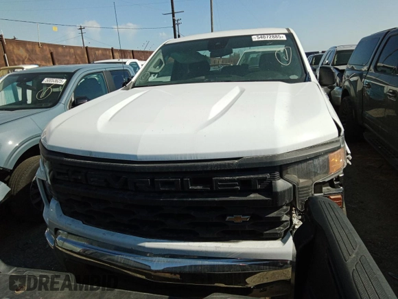 2023 Chevrolet Silverado 1500 Work Truck with VIN 3GCNAAEDXPG198788, listed as a Copart auction lot 54072885 with 23,608 mi miles and Salvage Title. Bid and sale history available at DreamBid. Image 5.