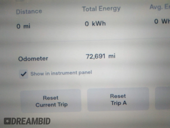 2016 Tesla Model S 70 with VIN 5YJSA1E13GF174542, listed as a IAAI auction lot 41169279 with 72,691 mi miles and . Bid and sale history available at DreamBid. Image 15.