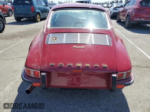 1969 Porsche 911 with VIN 119200792, listed as a Copart auction lot 49263235 with 9,446 mi miles and Salvage title. Bid and sale history available at DreamBid. Image 6.