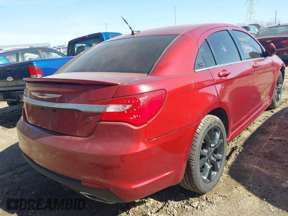 2013 Chrysler 200 Limited with VIN 1C3CCBCG4DN719399, listed as a IAAI auction lot 41794229 with 123,903 mi miles. Bid and sale history available at carsss.com. Image 4.