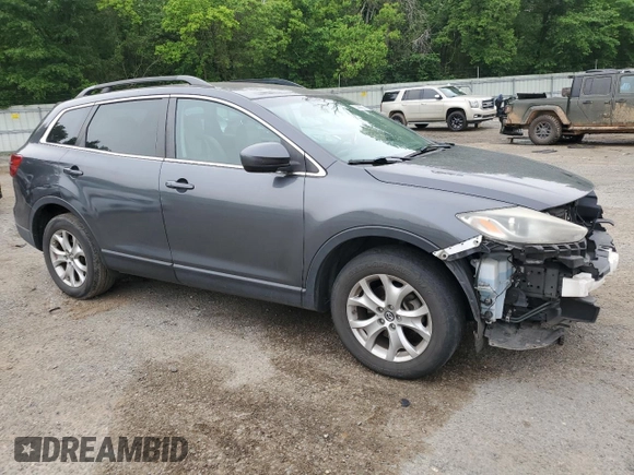 2014 Mazda CX-9 Touring with VIN JM3TB2CA4E0443645, listed as a Copart auction lot 53856685 with 163,271 mi miles and Salvage Title. Bid and sale history available at carsss.com. Image 4.