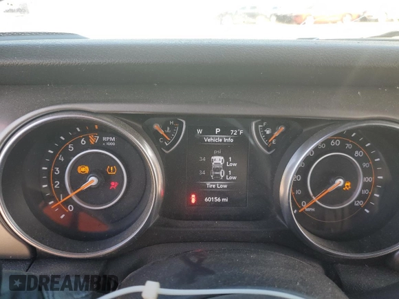 2020 Jeep Wrangler Unlimited Sport с VIN 1C4HJXDG6LW278287, выставлен на аукционе Copart как лот 54019895 с пробегом 60 156 миль миль и Списание • Salvage title. История ставок и продаж доступна на DreamBid. Изображение 9.