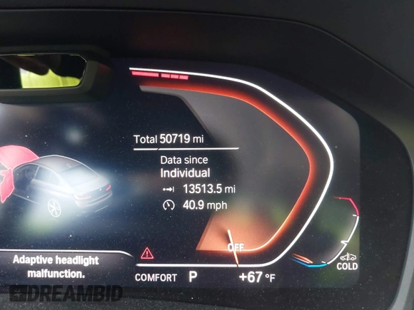 2019 BMW 3 Series 330i xDrive with VIN WBA5R7C55KAE82585, listed as a IAAI auction lot 42178005 with 50,719 mi miles and . Bid and sale history available at DreamBid. Image 15.