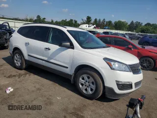 2017 Chevrolet Traverse LS with VIN 1GNKVFKD4HJ349379, listed as a Copart auction lot 64386315 with 383,272 mi miles and Salvage title. Bid and sale history available at DreamBid. Image 4.
