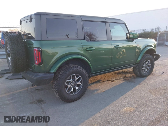 2023 Ford Bronco z VIN 1FMEE5DP2PLB43810, wystawiony jako IAAI lot #41656885 z przebiegiem 22 178 mil mil oraz . Historia ofert i sprzedaży dostępna na DreamBid. Obrazek 4.