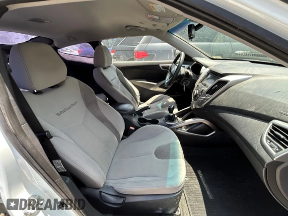 2012 Hyundai Veloster w/Black Int with VIN KMHTC6AD1CU020923, listed as a Copart auction lot 62790155 with 145,974 mi miles and Clean title. Bid and sale history available at DreamBid. Image 5.