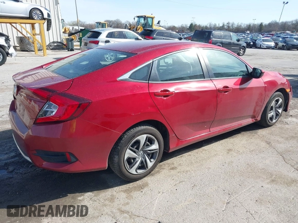 2020 Honda Civic LX с VIN 19XFC2F62LE001669, выставлен на аукционе IAAI как лот 41935062 с пробегом 68 285 миль миль и . История ставок и продаж доступна на DreamBid. Изображение 4.