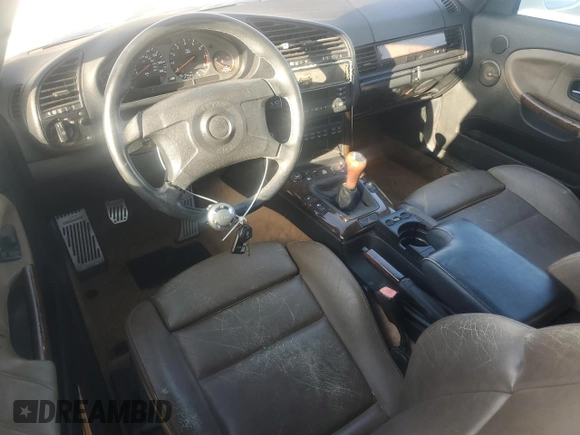 1997 BMW 3 Series M3 with VIN WBSBG9325VEY75132, listed as a Copart auction lot 43638795 with 132,350 mi miles and Salvage title. Bid and sale history available at DreamBid. Image 8.