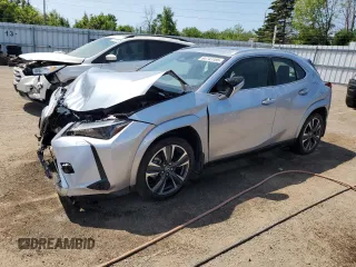 2025 Lexus UX 300h с VIN JTHUCJDH6S2003022, выставлен на аукционе Copart как лот 64743185 с пробегом 4 817 миль миль и Списание • Salvage title. История ставок и продаж доступна на DreamBid. Изображение 1.