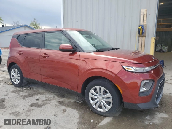 2020 Kia Soul S with VIN KNDJ23AUXL7122250, listed as a Copart auction lot 52758195 with 55,572 mi miles and Salvage Title. Bid and sale history available at carsss.com. Image 4.