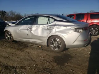 2021 Nissan Sentra SV with VIN 3N1AB8CVXMY223259, listed as a Copart auction lot 44226165 with 69,072 mi miles and Salvage Title. Bid and sale history available at carsss.com. Image 2.