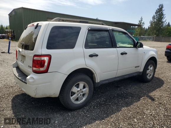 2008 Ford Escape XLT with VIN 1FMCU93108KA90367, listed as a Copart auction lot 60464585 with 205,566 mi miles and Clean title. Bid and sale history available at DreamBid. Image 3.
