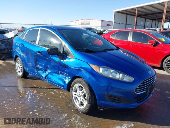 2018 Ford Fiesta SE with VIN 3FADP4BJ2JM124737, listed as a IAAI auction lot 41355279 with 95,470 mi miles. Bid and sale history available at carsss.com. Image 1.