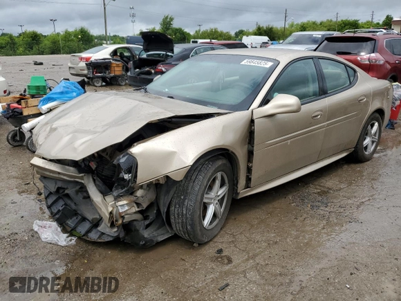 2005 Pontiac Grand Prix with VIN 2G2WP522051178329, listed as a Copart auction lot 59845825 with 122,570 mi miles and Salvage title. Bid and sale history available at DreamBid. Image 1.
