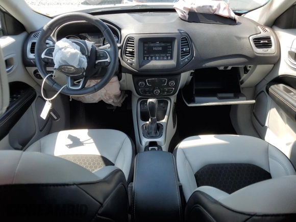 2021 Jeep Compass Altitude with VIN 3C4NJCBB7MT510177, listed as a Copart auction lot 55728605 with 62,197 mi miles and Non repairable. Bid and sale history available at DreamBid. Image 8.