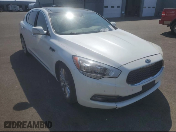 2015 Kia K900 Luxury with VIN KNALW4D49F6017480, listed as a Copart auction lot 78108624 with 126,287 mi miles and Clean Title. Bid and sale history available at carsss.com. Image 1.