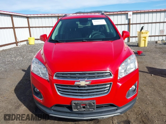 2016 Chevrolet Trax LTZ with VIN KL7CJRSBXGB572279, listed as a IAAI auction lot 41866351 with 97,363 mi miles. Bid and sale history available at carsss.com. Image 13.