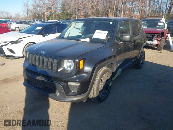 2020 Jeep Renegade Sport with VIN ZACNJAAB3LPL97434, listed as a IAAI auction lot 40990659 with 52,330 mi miles and . Bid and sale history available at carsss.com. Image 2.