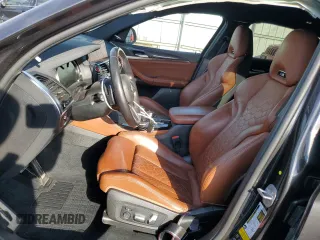 2020 BMW X4 M Competition z VIN 5YMUJ0C05L9B57303, wystawiony jako Copart lot #79167294 z przebiegiem 56 584 mil mil oraz Szkoda całkowita • Salvage title. Historia ofert i sprzedaży dostępna na DreamBid. Obrazek 7.